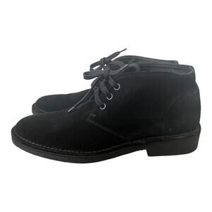 Vince Black Suede Chukka Casual Boots Men size 8